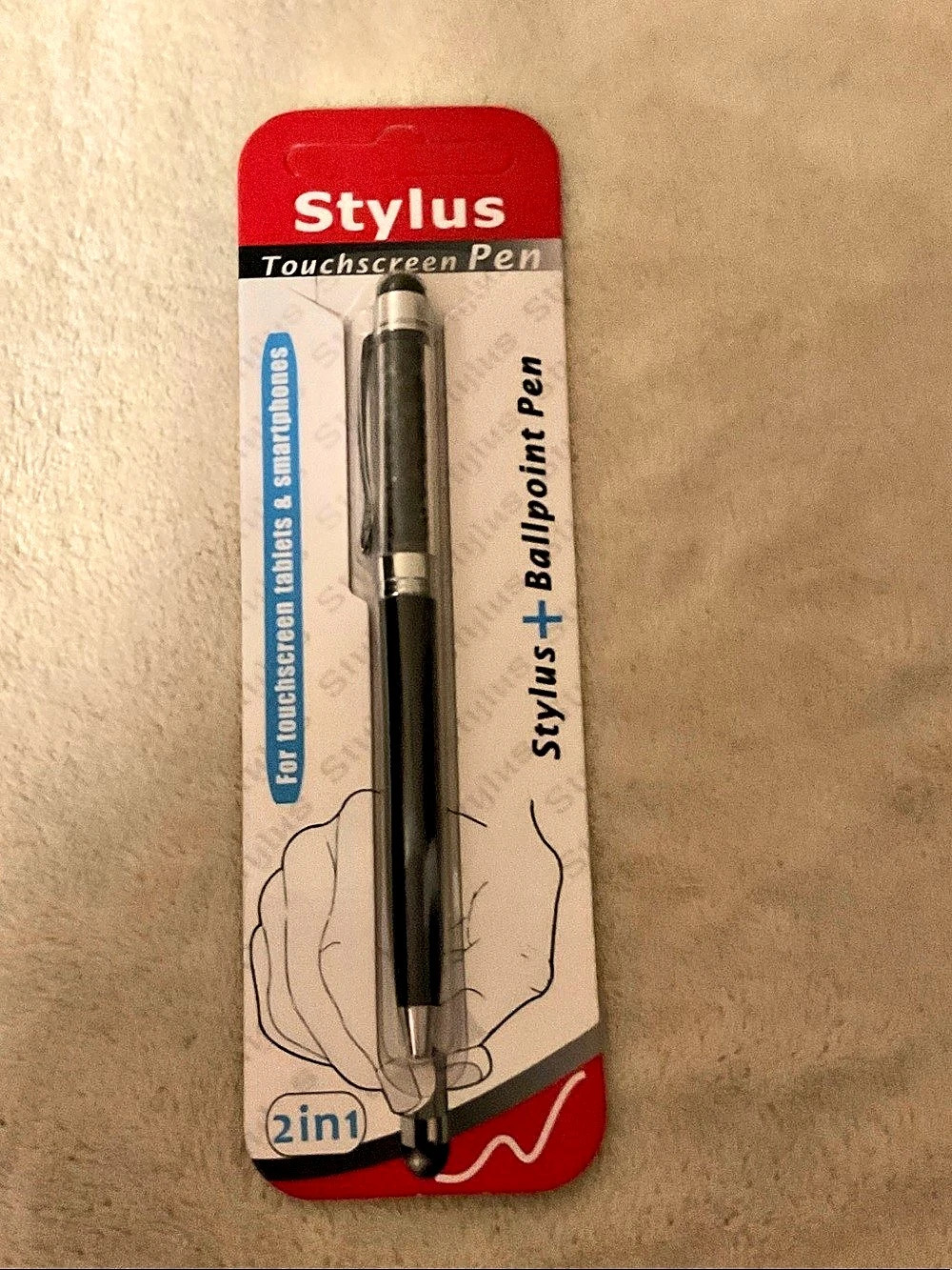Stylus Touchscreen Pen 2-in-1 Black & White Stylus Pen NWT